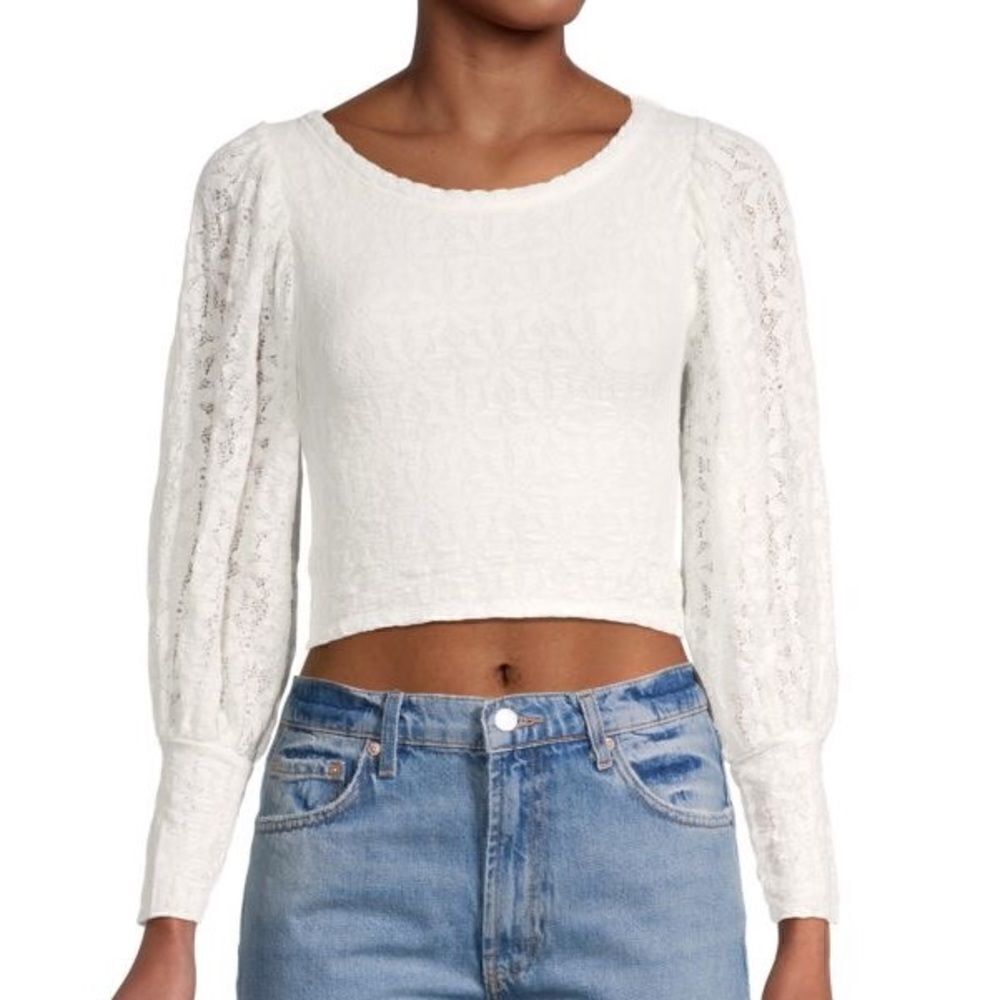 NWT Free People cropped long sleeves top M